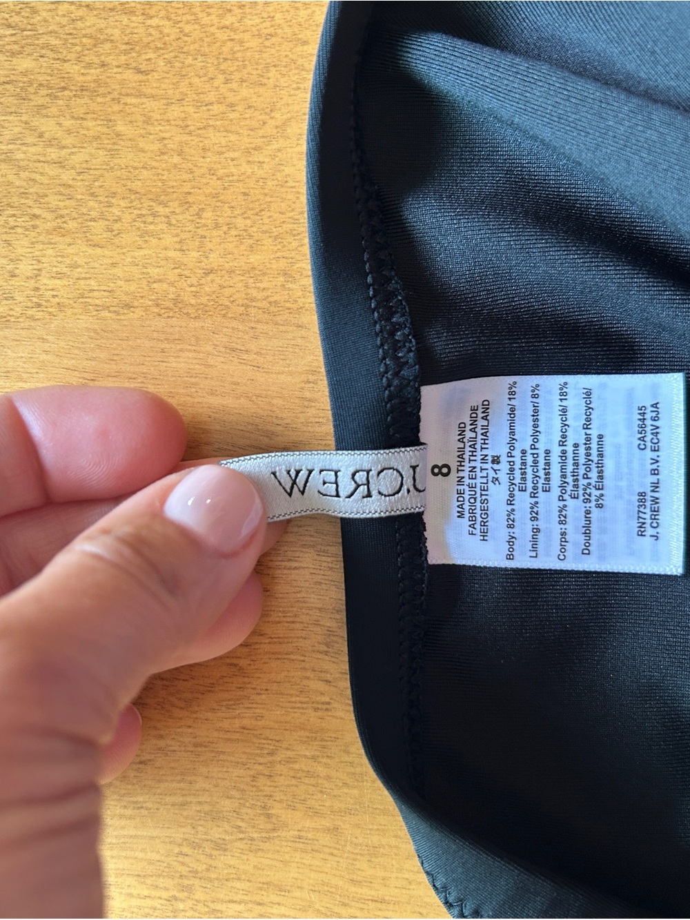 J.Crew Gemma Ruched Bandeau One-Piece Swimsuit. Black Size 8 Worn Once! - Picture 8 of 12